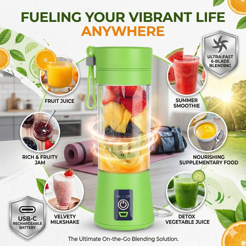 Rechargeable Six Blade Juicer