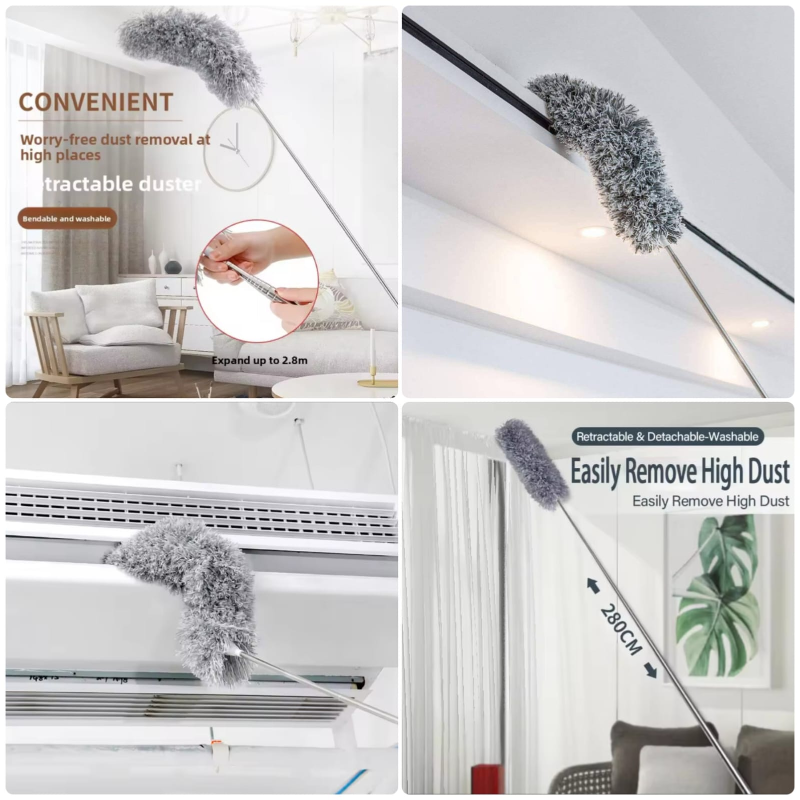 Foldable Cleaning Duster (Grey)