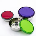 Stainless Steel Colourful 3 Pcs Bowl Set
